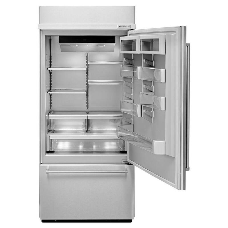 20.9 cu. ft. Built-In Bottom Freezer Refrigerator in Stainless Steel W84574