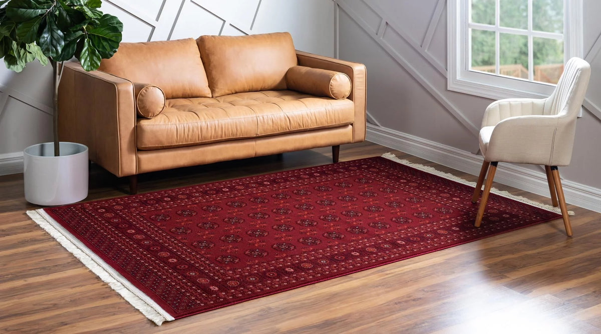 Bokhara Collection Rug 7' x 10' Red Low Rug Z26080