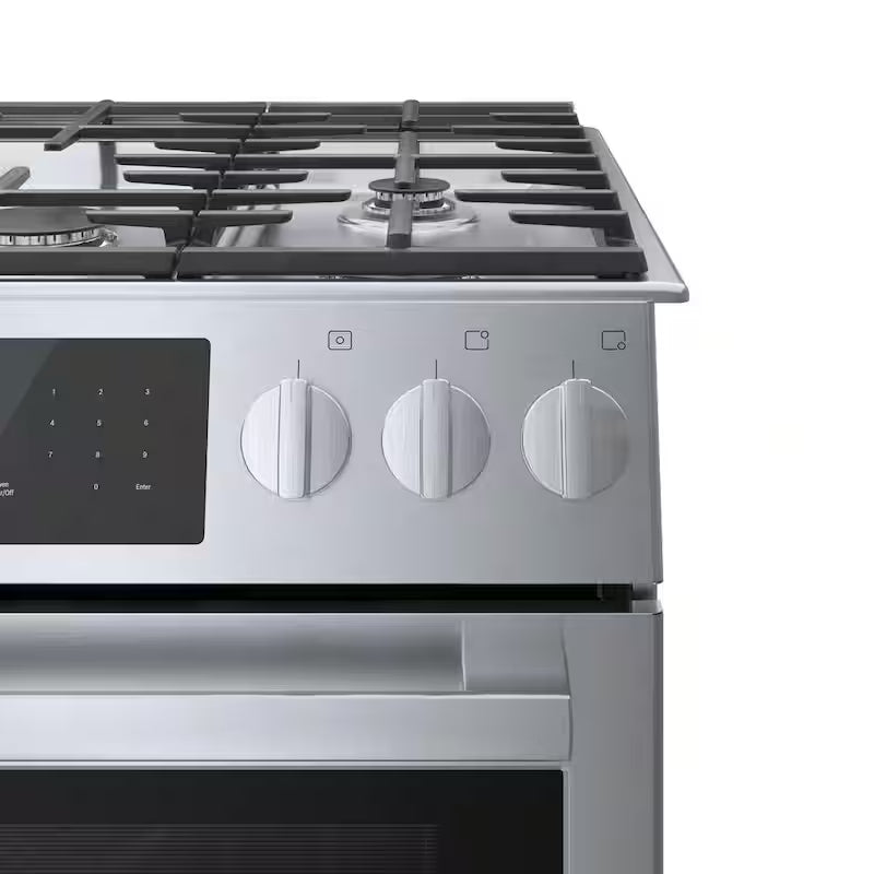30 in. 4.6 cu. ft. Slide-In Dual Fuel Range with Convection Oven Stainless Steel F43244