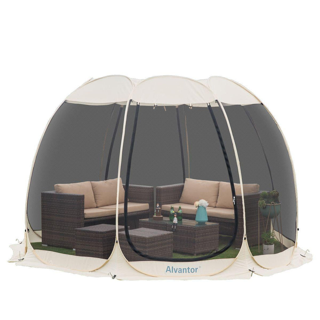 Beige 10'X 10' Pop Up Canopy Tent S891