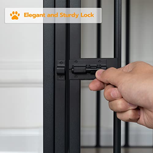 Wooden Dog Crate Furniture with Drawer I575715