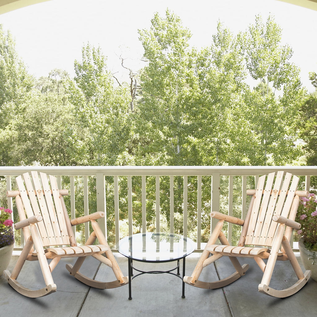Fir Wood Rocking Chair U2600