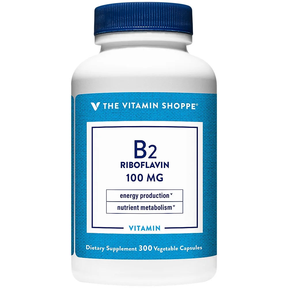 Vitamin B2 Riboflavin 100mg Gluten Free 300 Capsules M9734