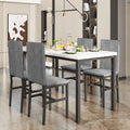 Faux Marble Dining Table Set for 4 B612
