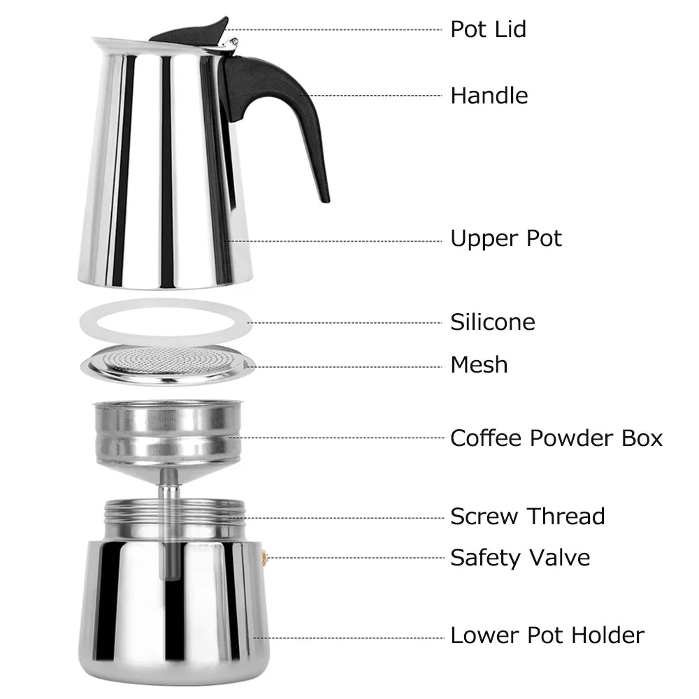 Stainless Steel Electric Coffee Maker A3871