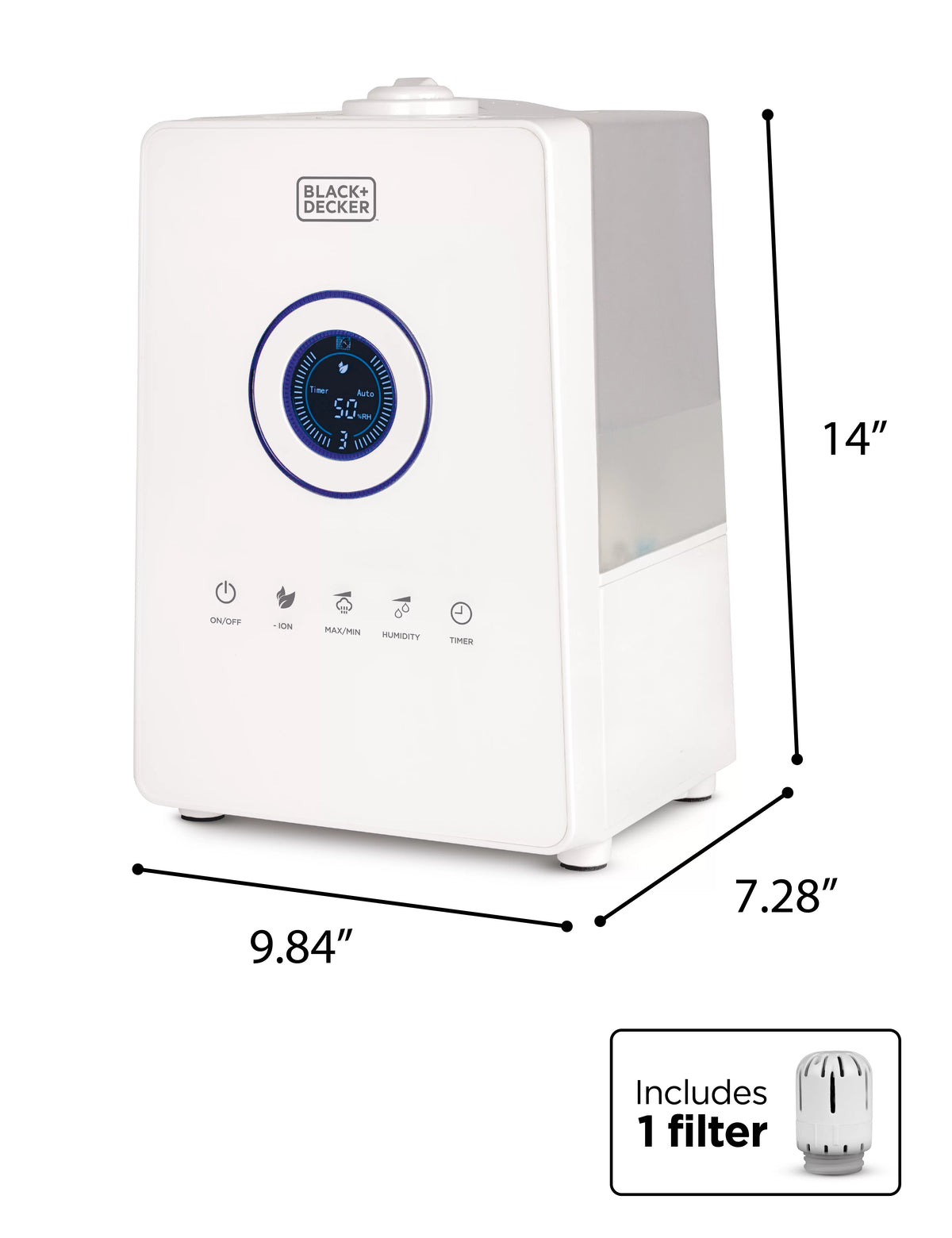 5.5 Liter Ultrasonic Humidifier with Digital Touch Panel Control and Remote G542
