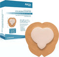 Silicone Foam Wound Dressing with Adhesive Border, Sterile, 7.2" x 7.8", 10 PCS W83872