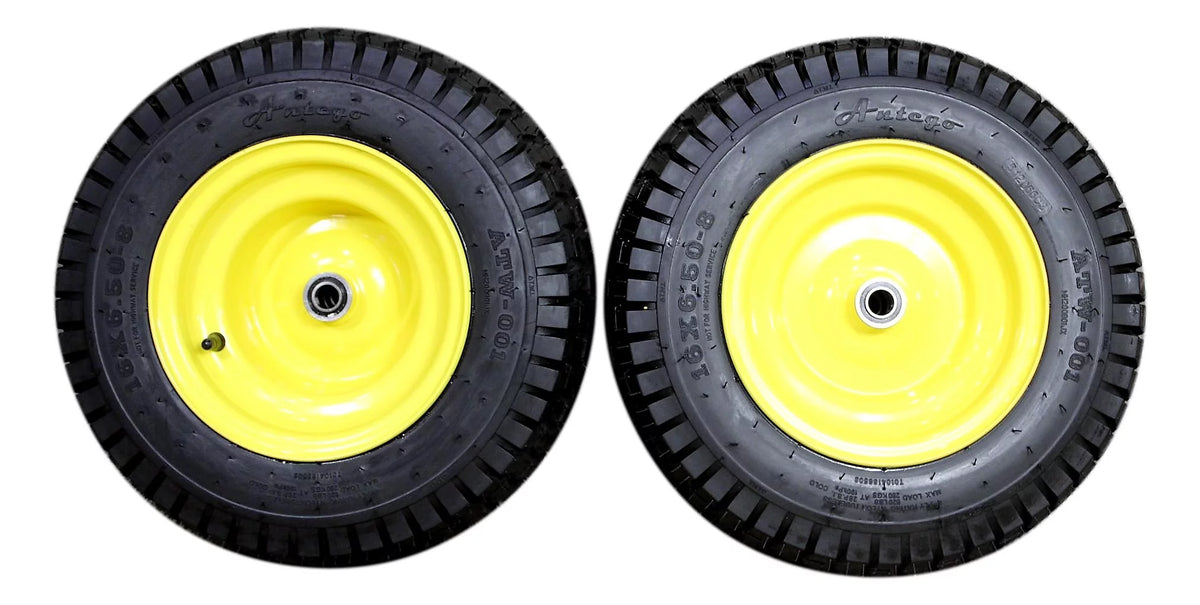 16x6.50-8 Lawn & Garden Mower Tires & Wheels Set of 2 F2154