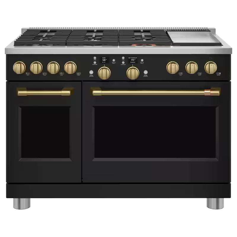 Range and Rangetop Handle and Knob Kit in Brushed Brass K3362