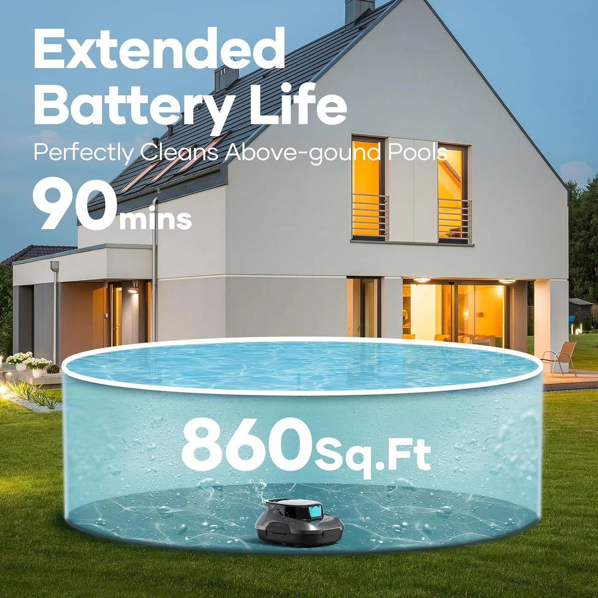 Cordless Robotic Pool Cleaner F961