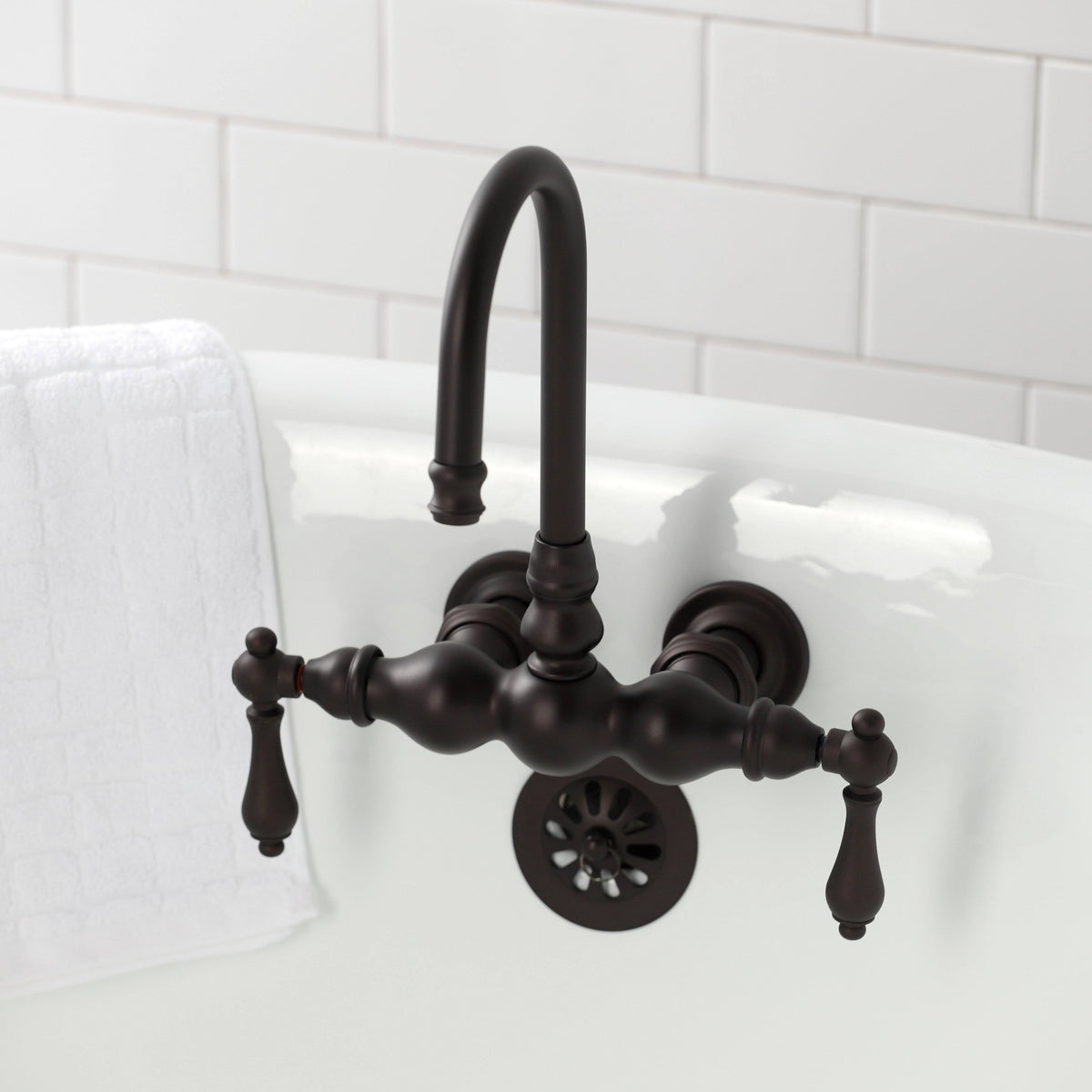 Wall Mount Clawfoot Tub Faucet Polished Chrome M18270