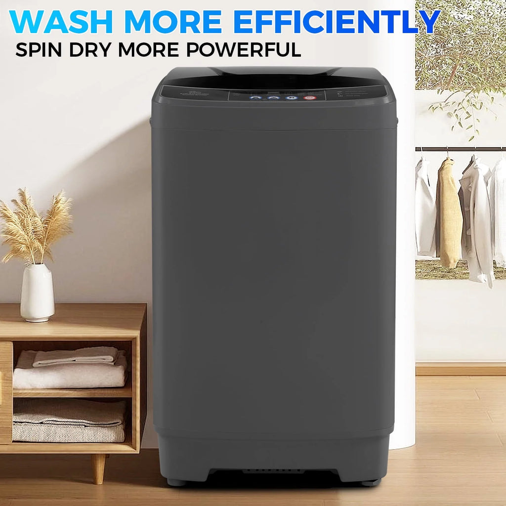 15.6lbs Fully Automatic Portable Washing Machine Dark Gray W480