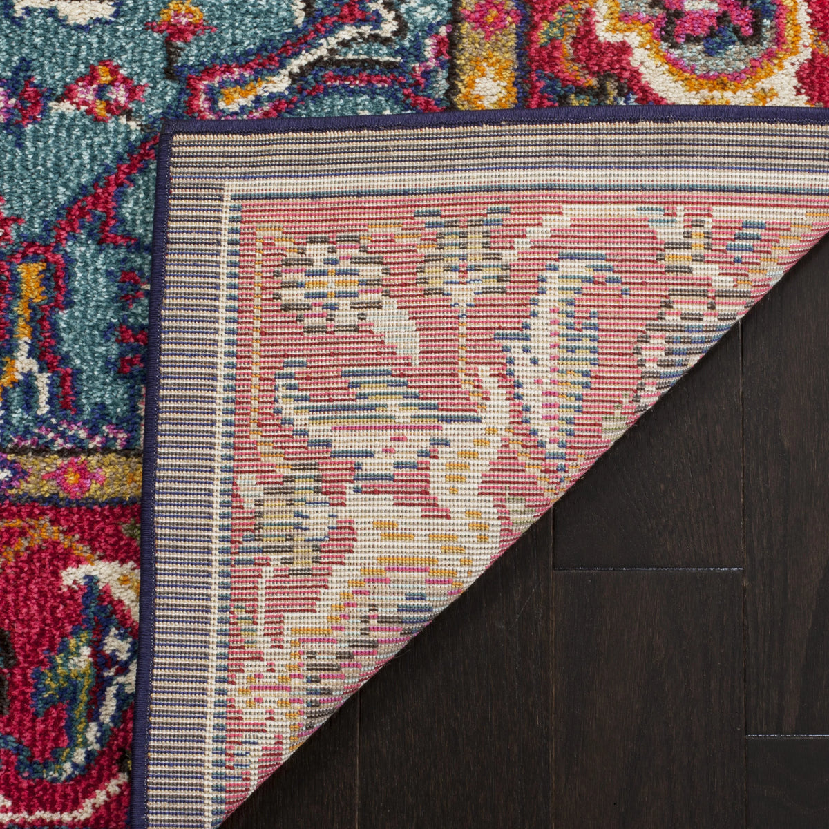 Red Turquoise 10' x 14' Area Rug Z94218