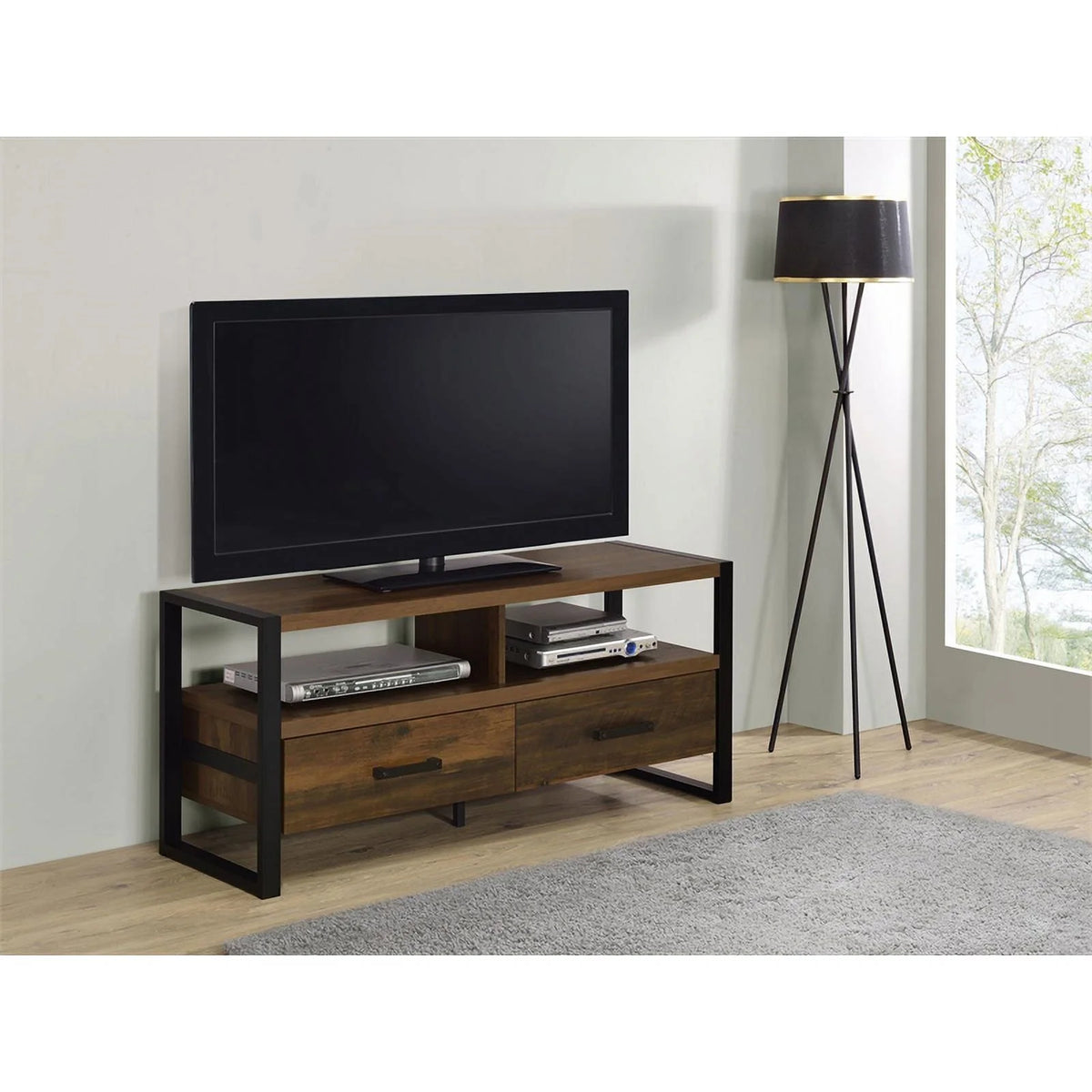 3-Drawer Farmhouse Wood TV Stand N17778