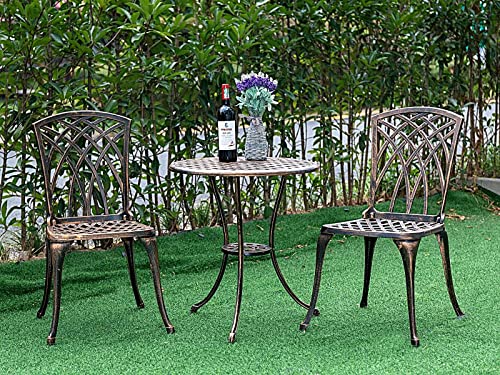 3 Piece Rustproof Cast Aluminum Bistro Set L303
