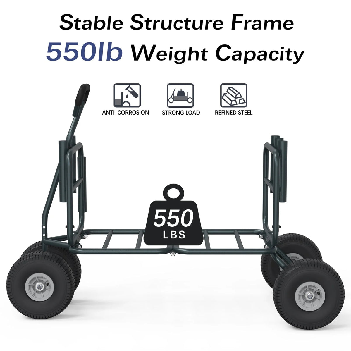Heavy Duty Foldable Fishing Cart 550 Pound Capacity O130487