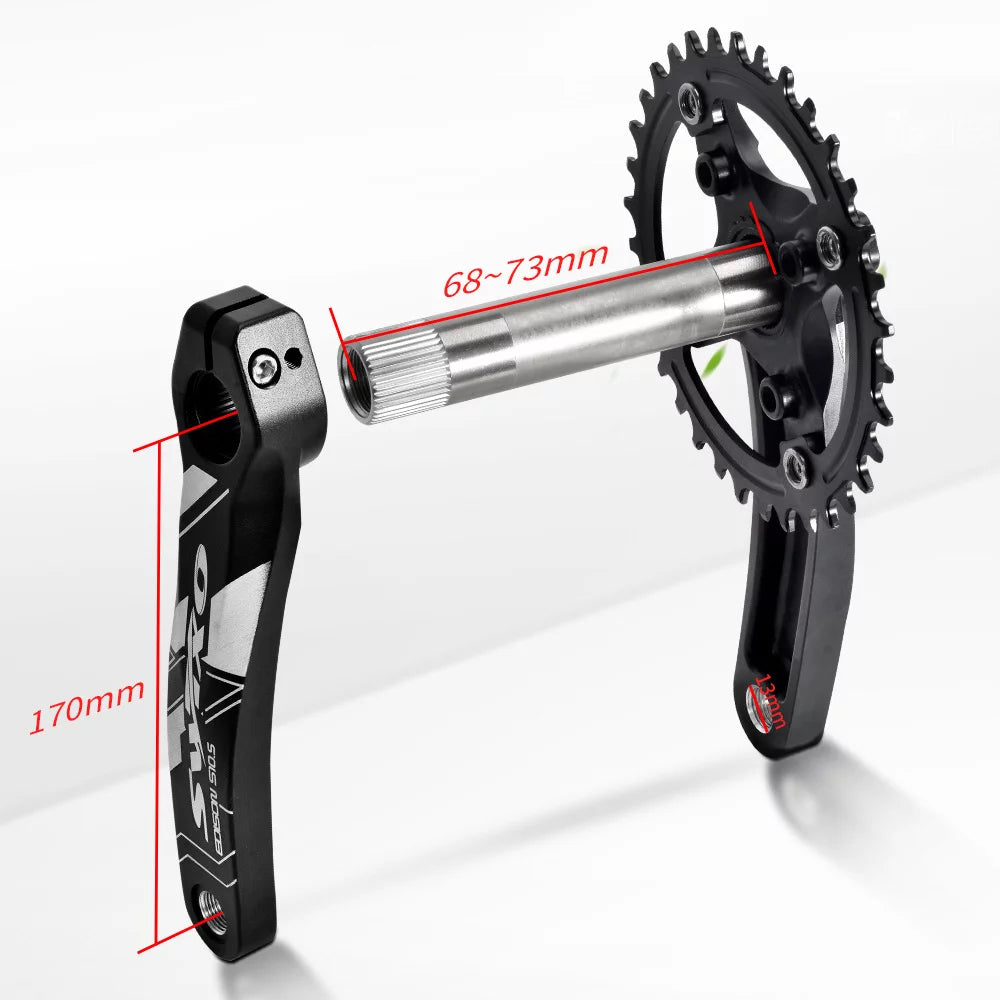 170mm 104 BCD Mountain Bike Crankset with Chainring and Bottom Bracket U53001