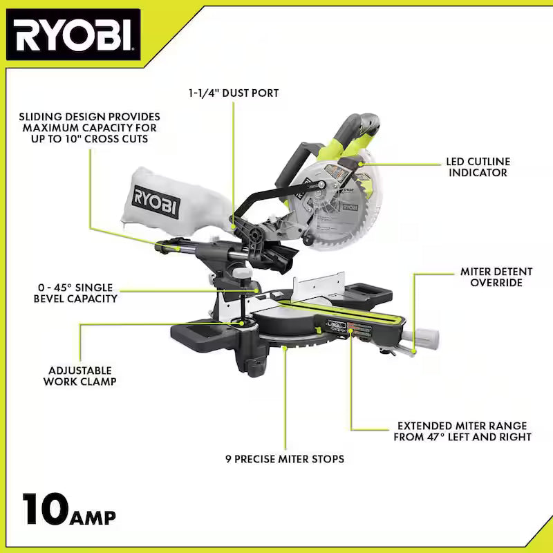 7-1/4 in. Sliding Compound Miter Saw E164