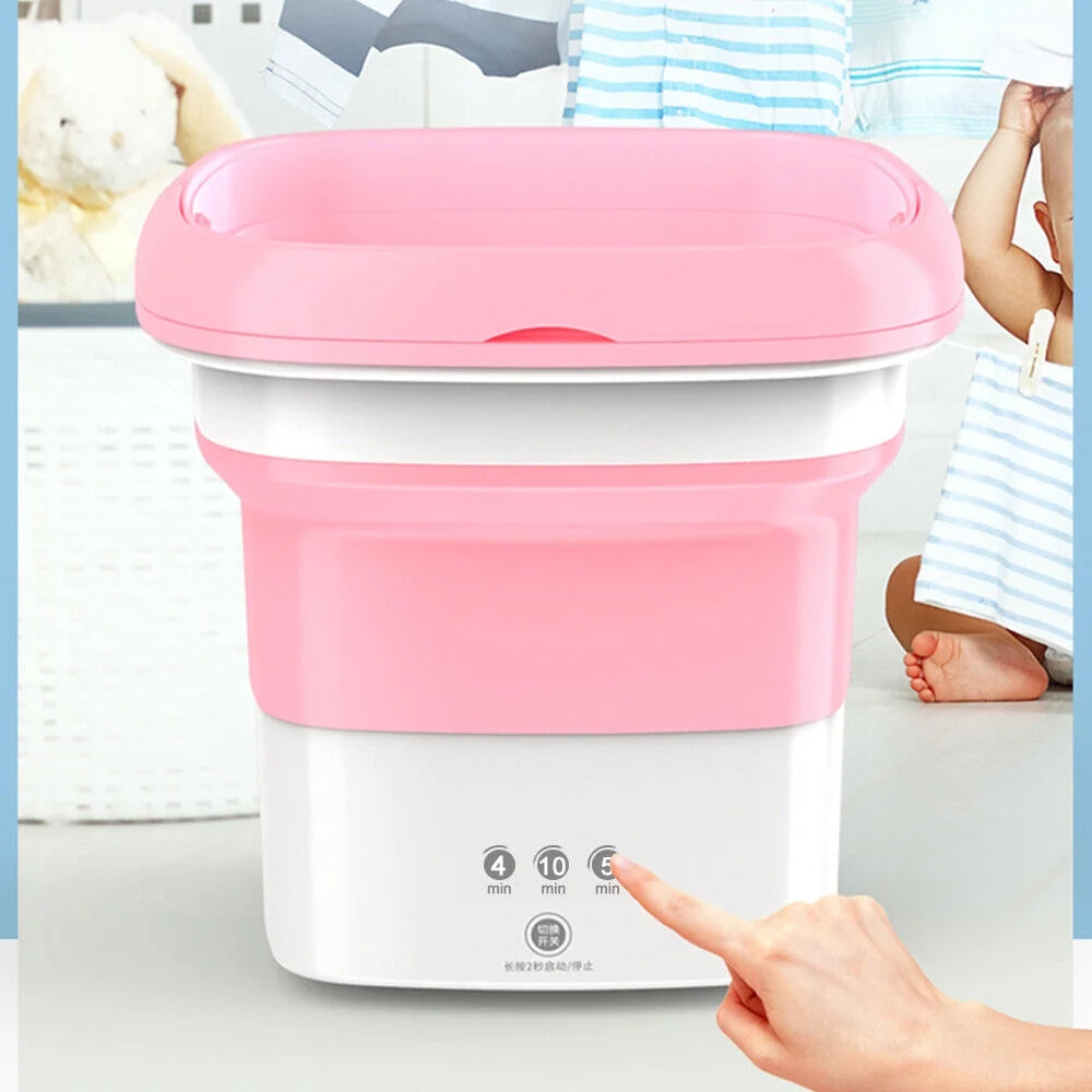Foldable Clothes Washer with Dryer Bucket E83398