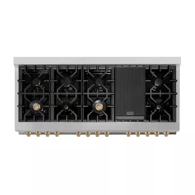 48 in. 9 Burner Double Oven Dual Fuel Range R4564