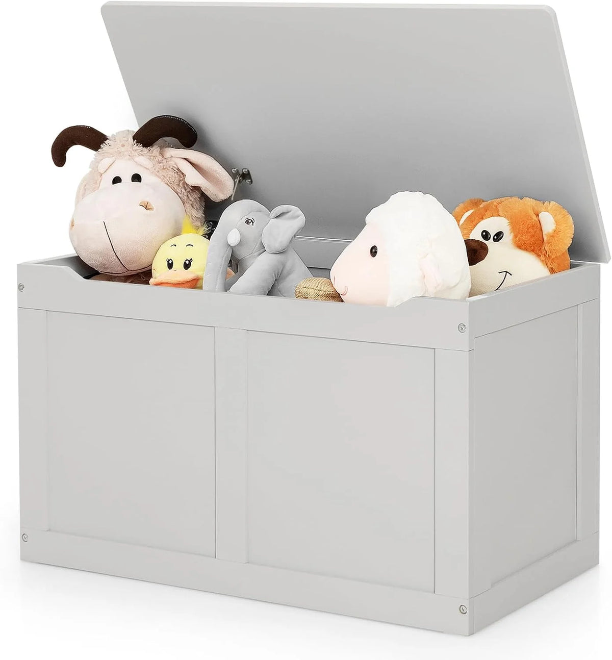 Wooden Toy Box Storage Truck Bench with Flip-Top Lid B68207
