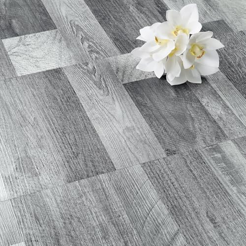 Black 35 Pcs Peel and Stick Vinyl Flooring Planks M3248