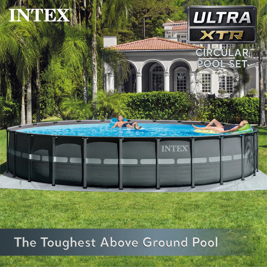Round Frame Above Ground Swimming Pool with Sand Filter Pump K8645