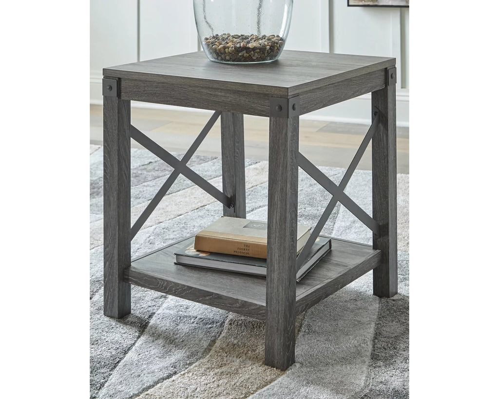 End Table Grayish Brown J428987