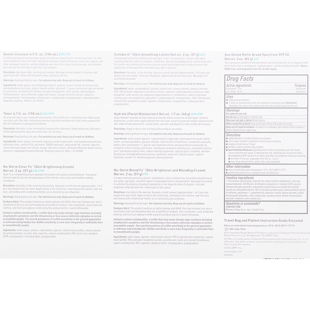 7 Piece Skin Brightening Skincare System D2387