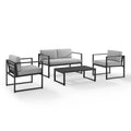 Gray 4 Piece Conversation Set C2991