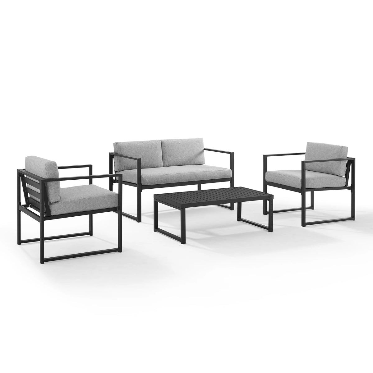 Gray 4 Piece Conversation Set C2991