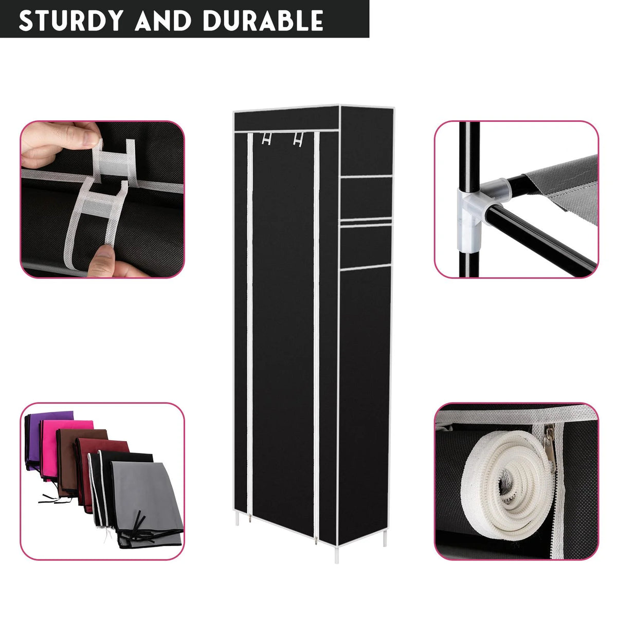 10 Tiers 9 Lattices Shoe Rack Storage Organizer Black P885