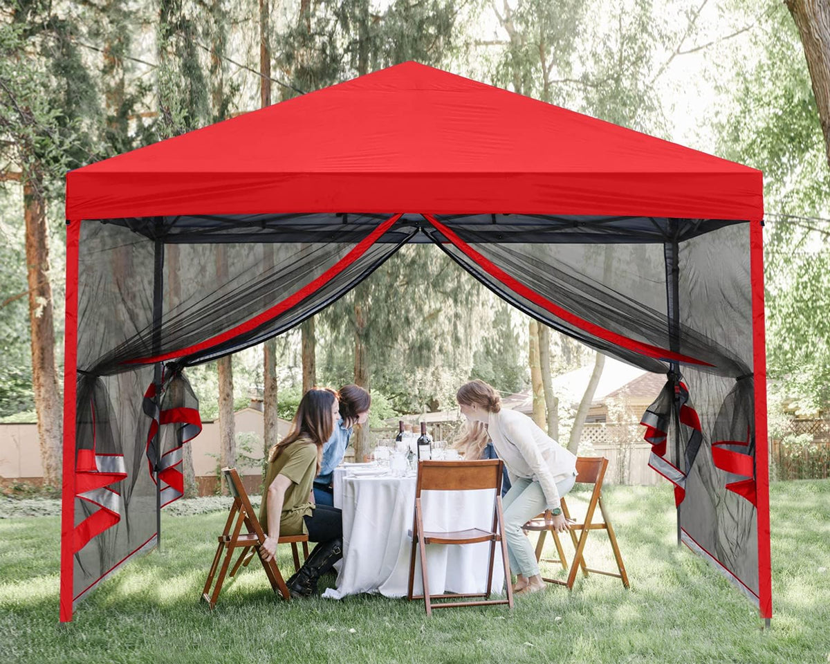 Royal Blue Pop up Canopy Tent with Netting Wall D3907