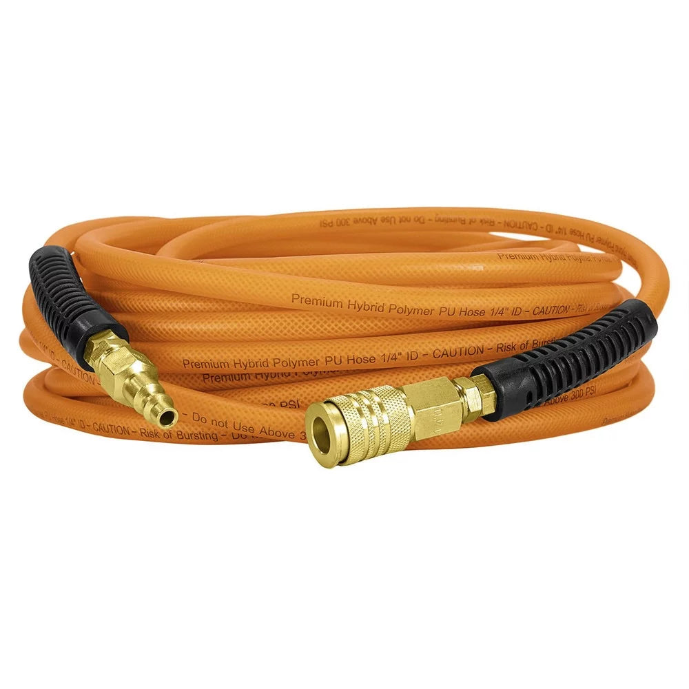 Polyurethane Polymer Hybrid 100-Foot Air Hose with 1/4 in. NPT Fittings L869373