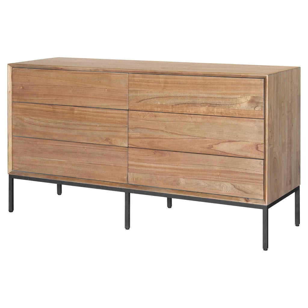 6 Drawer Double Dresser P817