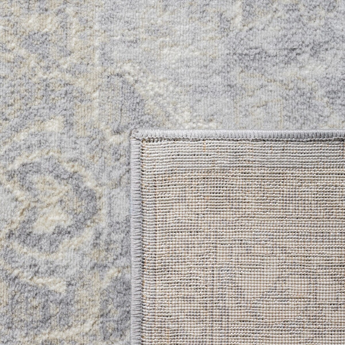 Grey Beige Traditional Area Rug 6' x 9' L10448