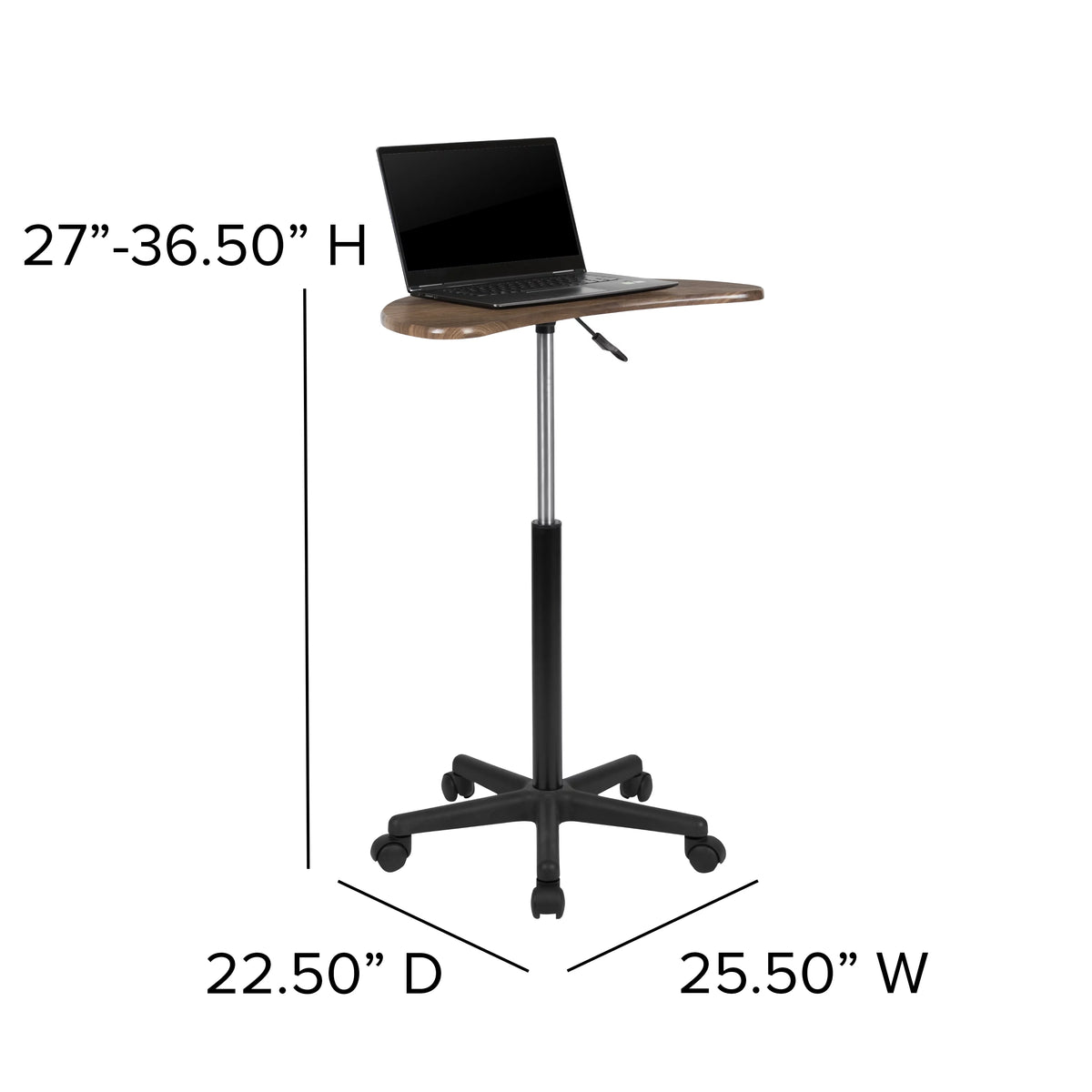 Walnut Mobile Laptop Computer Desk J32335