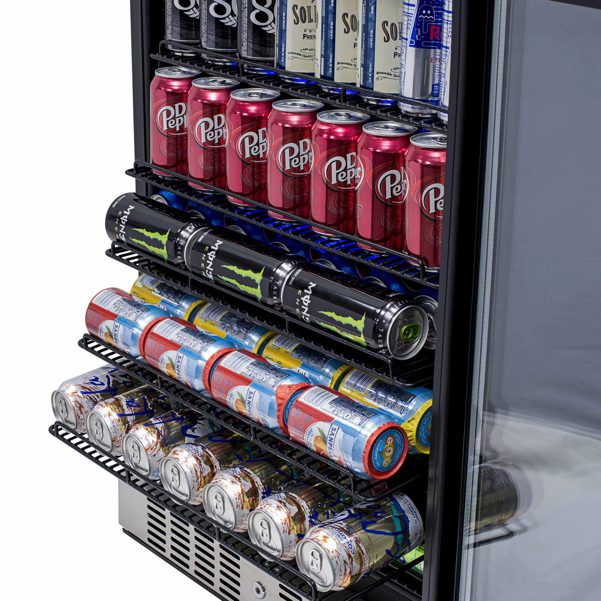 177 Can Stainless Steel Beverage Refrigerator G38202