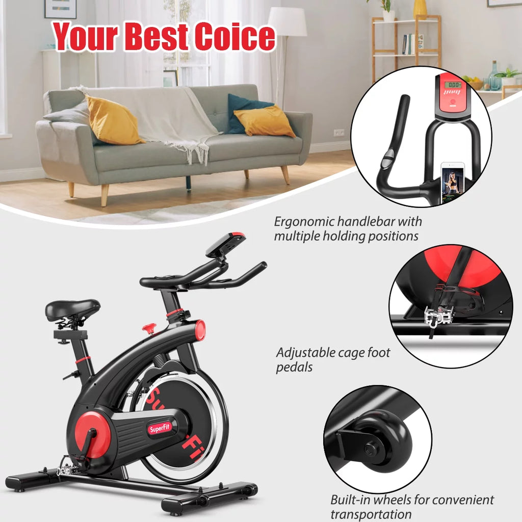 Indoor Cycling Bike with Heart Rate Monitor R22411