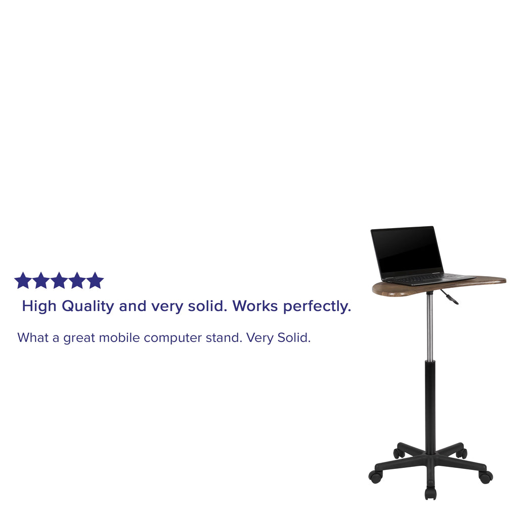 Walnut Mobile Laptop Computer Desk J32335
