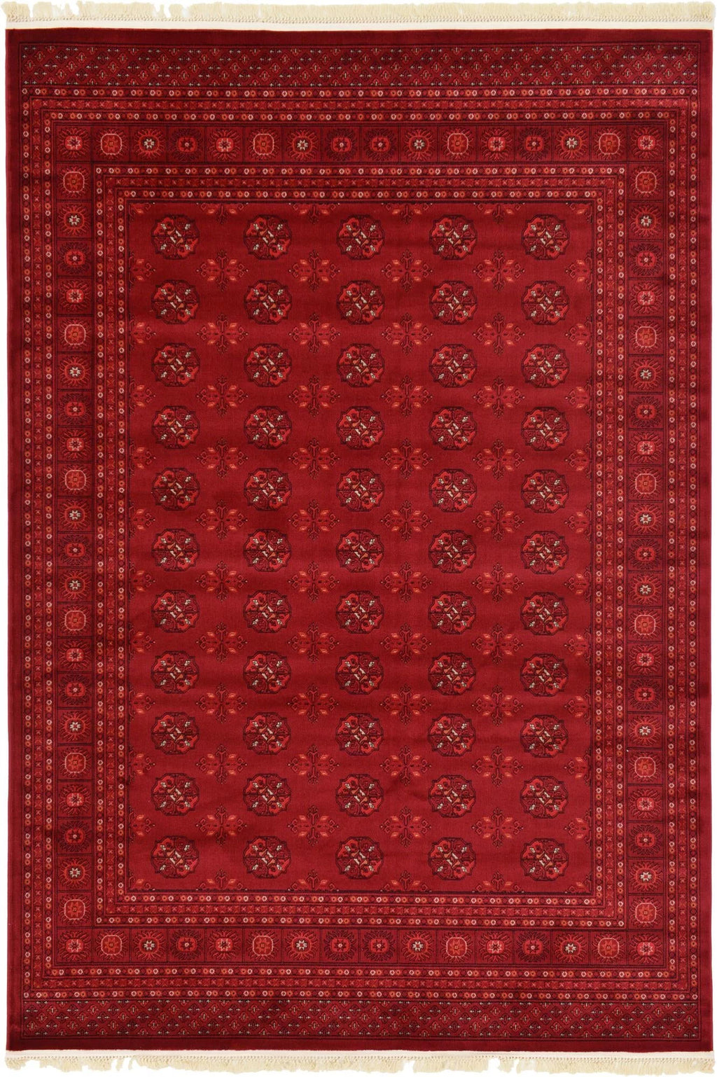 Bokhara Collection Rug 7' x 10' Red Low Rug Z26080