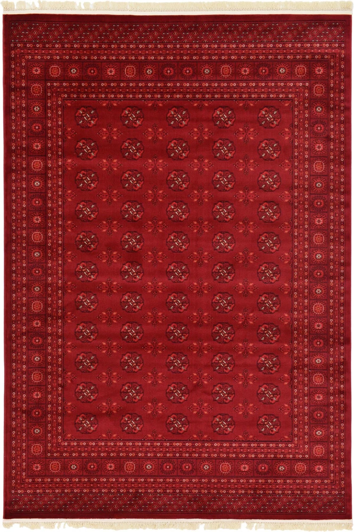 Bokhara Collection Rug 7' x 10' Red Low Rug Z26080