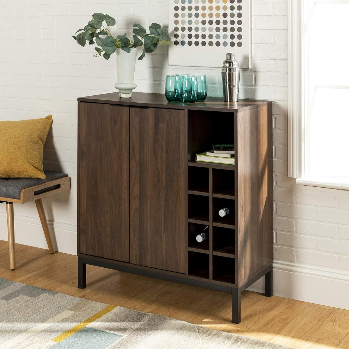 5-Shelf Metal Bookcase Y549