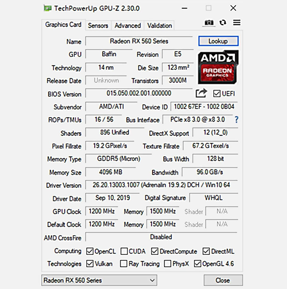 4GB GDDR5 128 Bit Graphics Card with Dual Fans V599