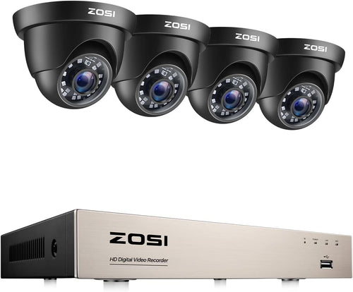 1080p 8CH Security Camera System with 4 Weatherproof Cameras P542479