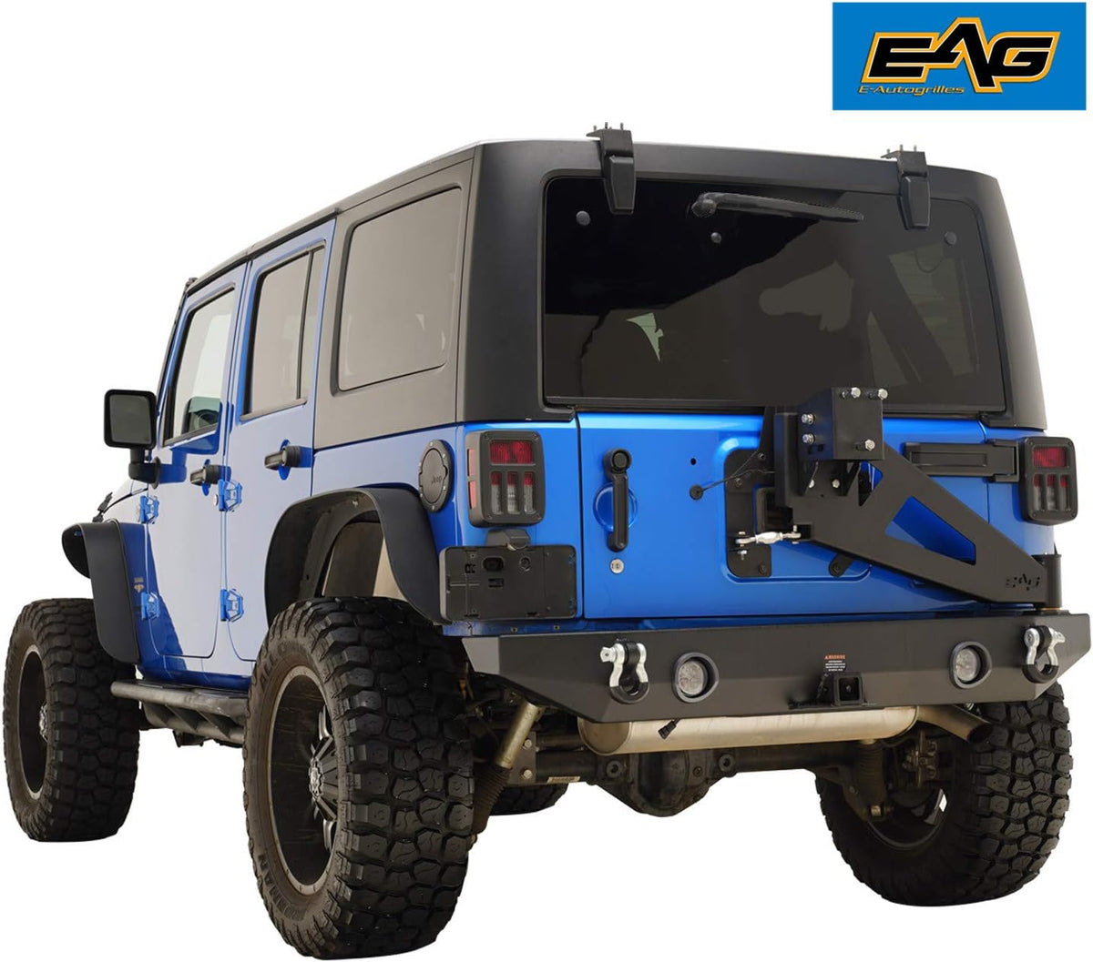 Compatible with JK Rear Bumper with Tire Carrier I57682