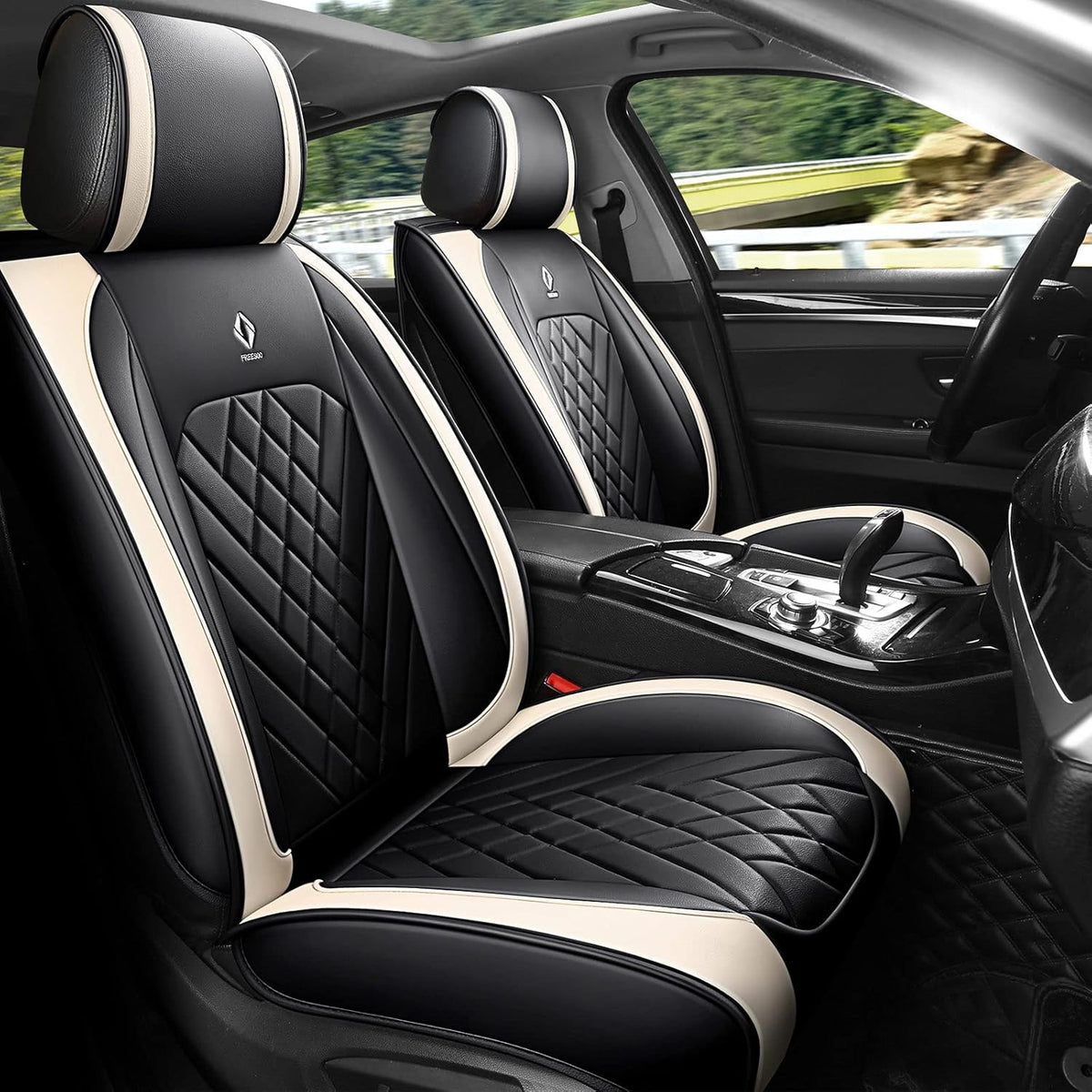 Leather Waterproof Car Seat Cover Full Set A2298