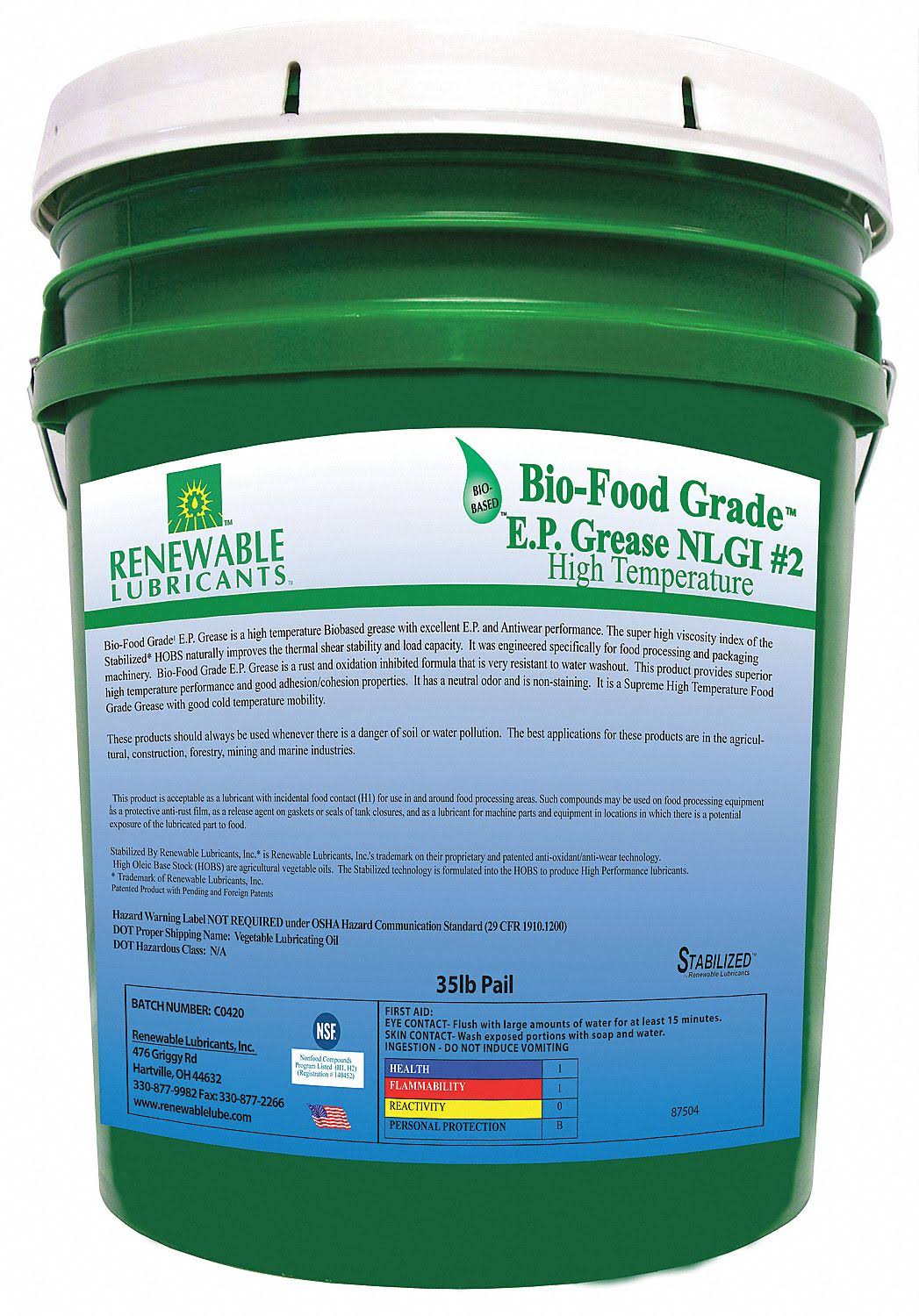 Food Grade EP Grease 35 lb C12081
