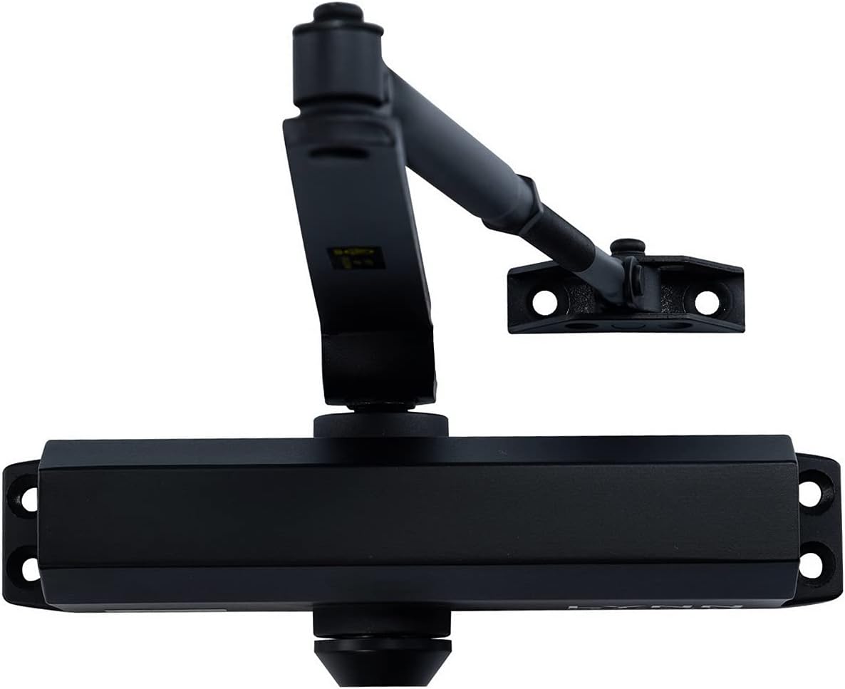 Medium Duty Commercial Door Closer Matte Black Cast Aluminum Fire Rated Size 3 Q58358