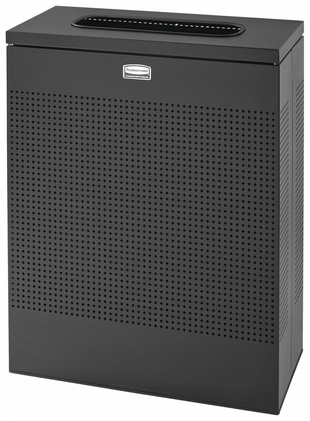 Black Rectangular Trash Can O99374